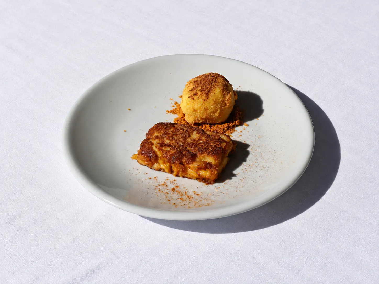 Torrija with Rice Pudding Ice Cream — La Perla Marbella